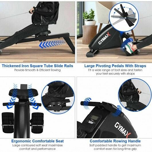 magnetic rowing machine

foldable fitness rower

quiet home rower machine

adjustable resistance rower

compact rowing machine

10 level magnetic rower

cardio workout equipment

rowing machine for home

portable rowing machine

low-impact workout gear